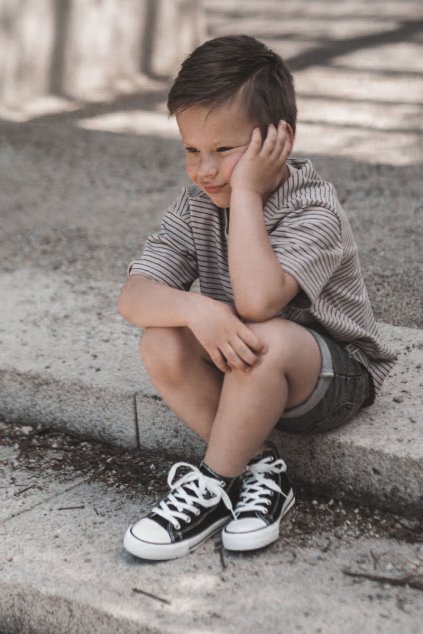 Detské vysoké tenisky čierne filemon / 845/80090-A BLK (Veľkosť 19)