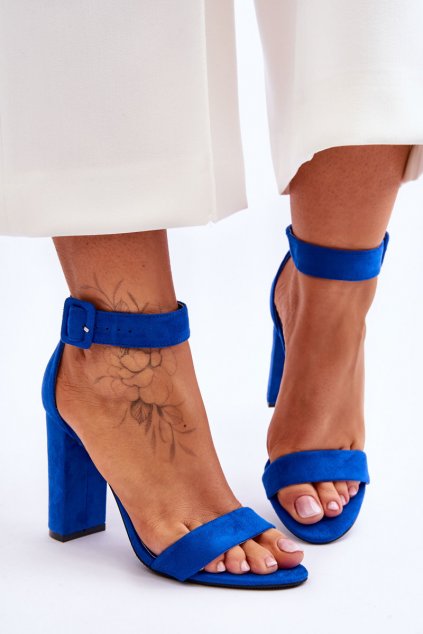 Dámske sandále  tmavo modré kód obuvi ZY195 D.BLUE