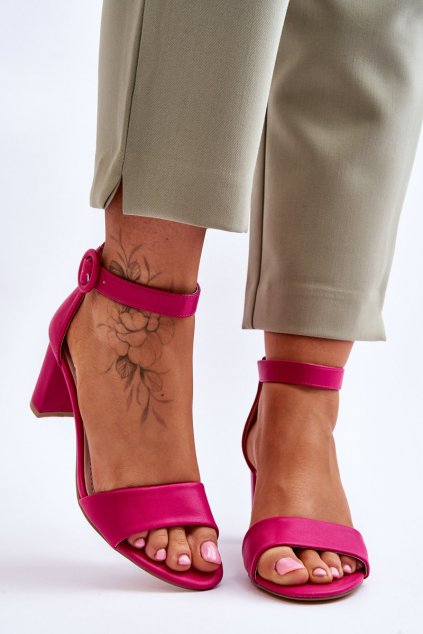 Dámske sandále  ružové kód obuvi 20SD98-1617 FUCH.PU