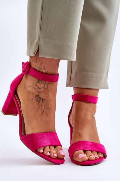 Dámske sandále  ružové kód obuvi 20SD98-1617 FUCH.MIC