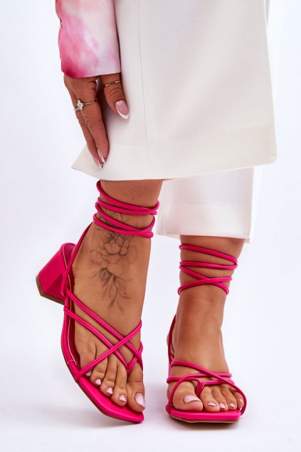 Dámske sandále  ružové kód obuvi LOLA5023 FUCHSIA