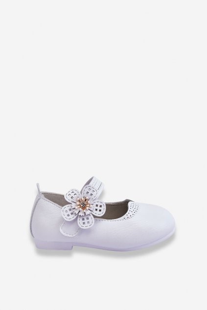 Detské balerínky  biele kód obuvi MC323/324 WHITE