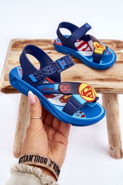 Detské sandále  tmavo modré kód obuvi JJ385050 NIEBIESKI