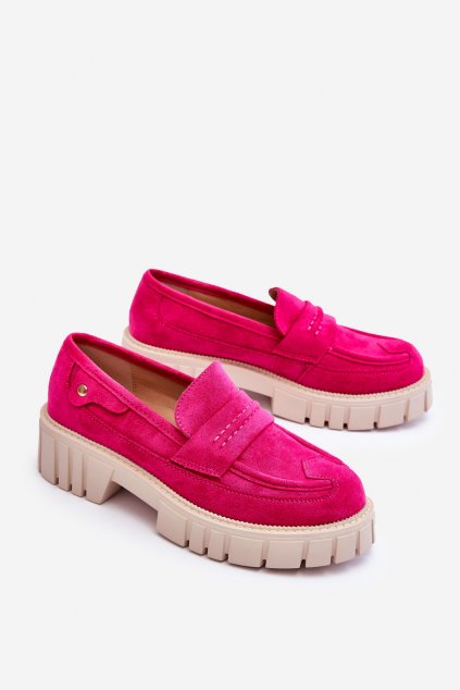 Dámske poltopánky  ružové kód obuvi UK132P PEACH