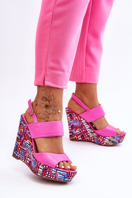 Dámske sandále farba ružová kód obuvi S-1102 PINK