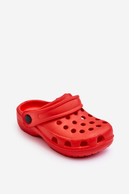 Detské šľapky  červené kód obuvi PB7887/PP7888 RED