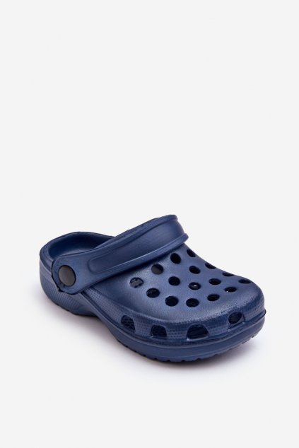 Detské šľapky  tmavo modré kód obuvi PB7887/PP7888 D.BLUE