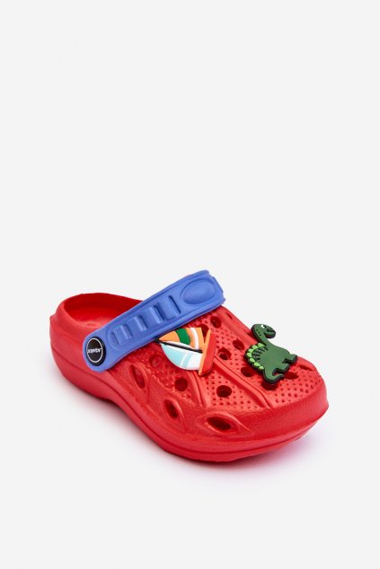 Detské šľapky  červené kód obuvi 8084/8085/8086 RED