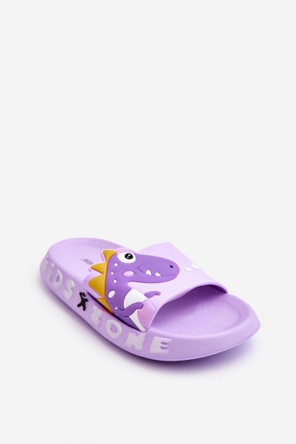 Detské šľapky  fialové kód obuvi SB8239 PURPLE