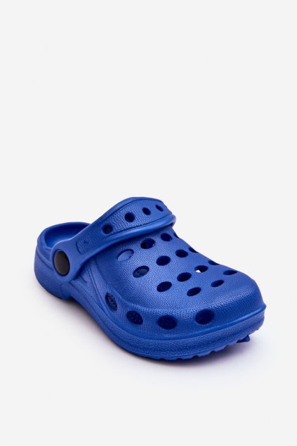 Detské šľapky  tmavo modré kód obuvi PP6197 BLUE