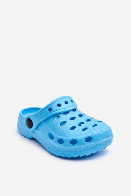 Detské šľapky  modré kód obuvi PP6197 L.BLUE