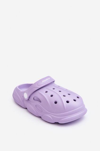 Detské šľapky  fialové kód obuvi SB8089 PURPLE