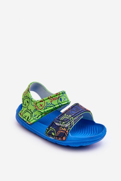 Detské sandále farba modrá kód obuvi SP5212 R.BLUE