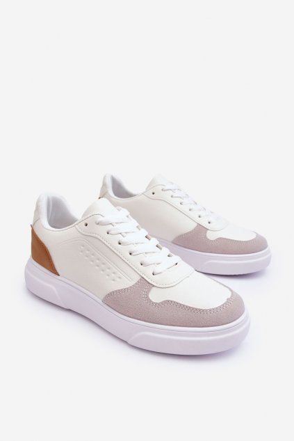 Pánske tenisky  biele kód obuvi SU8313-2 WHITE