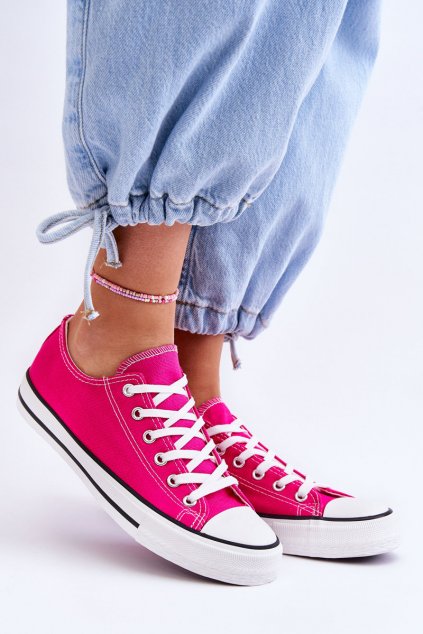 Dámske tenisky farba ružová kód obuvi 860-P FUSHIA
