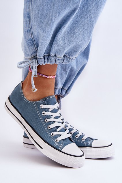 Dámske tenisky farba modrá kód obuvi 859-P NEUTRAL BLUE