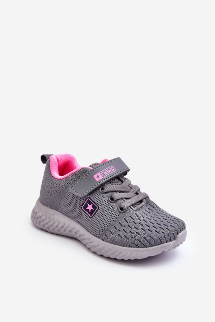 Detské tenisky farba sivá kód obuvi 22DZ23-4843 GREY