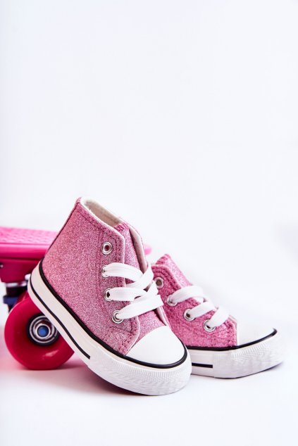 Detské tenisky  ružové kód obuvi 877-D PINK