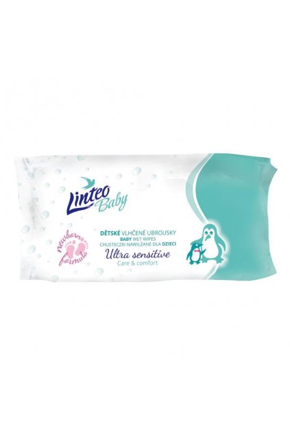 Detské vlhčené obrúsky Linteo Baby Ultra Sensitive 64 ks