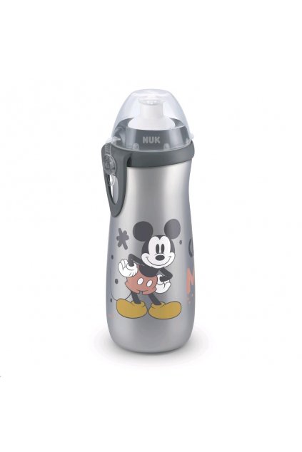 Detská fľaša NUK Sports Cup Disney Cool Mickey 450 ml grey