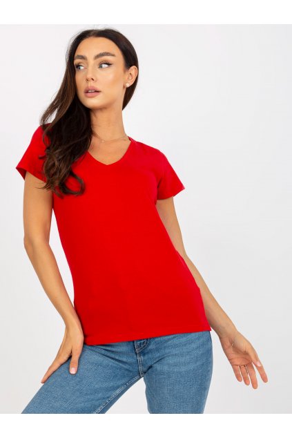 Dámske tričko jednofarebné červená B-012.79P