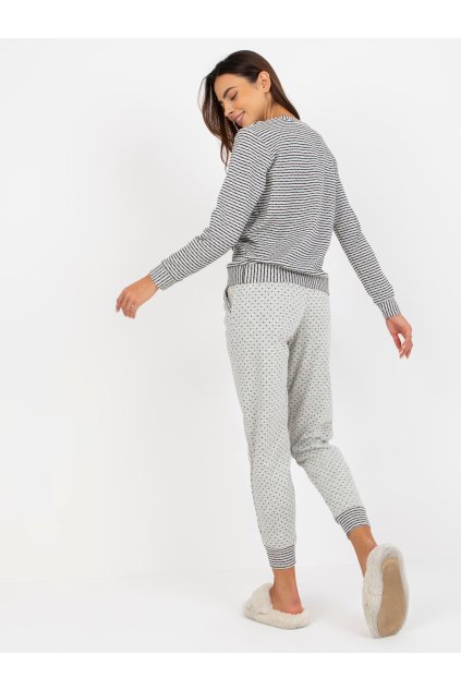 Dámske Pyžamo farba Sivá kód BR-PI-9113 (Farba Sivá, Veľkosť S)