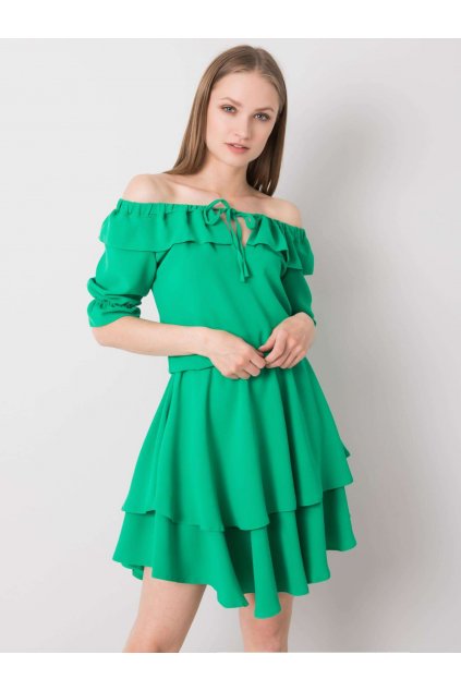 Dámske zelene šaty španielského strihu kód produktu 15- TemU - 1-CHA-SK-0526.23P