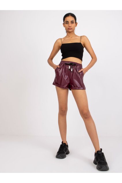 Dámske Šortky farba Bordová kód CHA-SN-1230.20 (Farba Bordová, Veľkosť S/M)