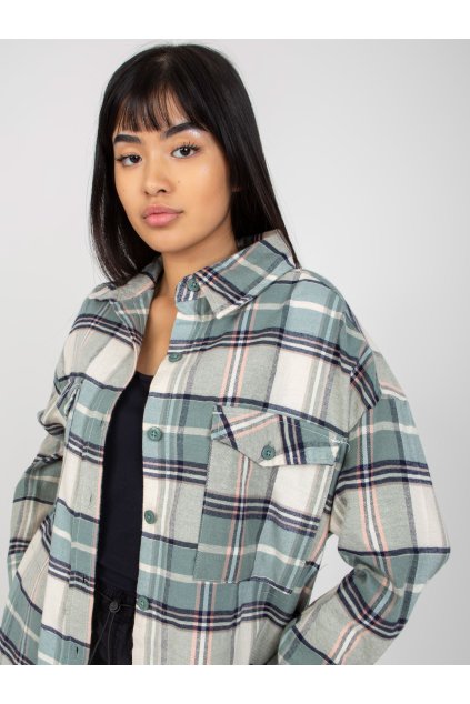 Dámske Košeľa farba Khaki kód D60058C30290A (Farba Khaki, Veľkosť S)