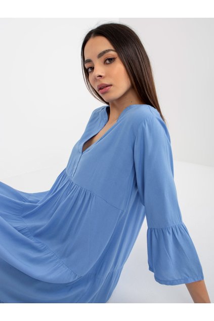 Dámske modre šaty letne kód produktu D73761M30214C (Farba Modrá, Veľkosť S)