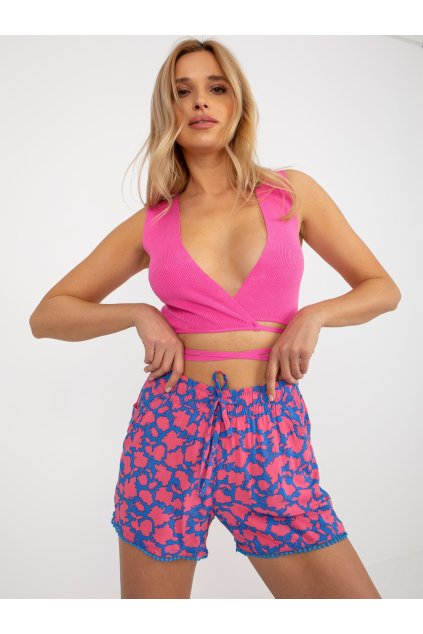 Dámske Šortky farba Ružová kód D73770M61531KG (Farba Ružová, Veľkosť L)