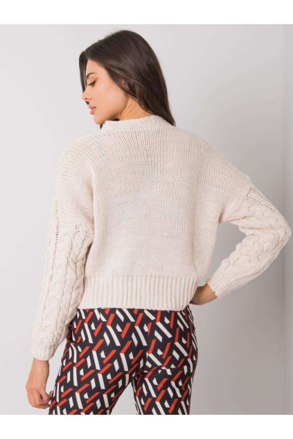 Dámsky sveter farba Béžová kód D90031J90792A2 (Farba Béžová, Veľkosť L/XL)