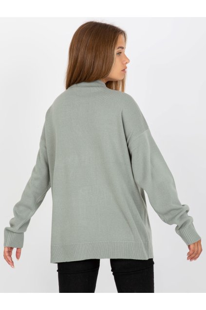 Dámsky sveter farba Khaki kód D90039W90818A3 (Farba Khaki, Veľkosť XL)