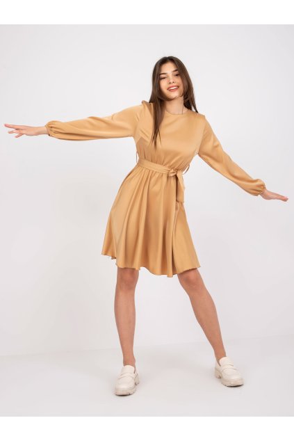 Dámske hnede camel spoločenske kokteilové kód produktu 15- TemU - 1-DHJ-SK-15626.83