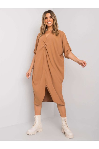 Dámske hnede camel na bežný deň kód produktu 15- TemU - 1-DHJ-SK-20148.20 (Farba Hnedá camel, Veľkosť ONE SIZE)
