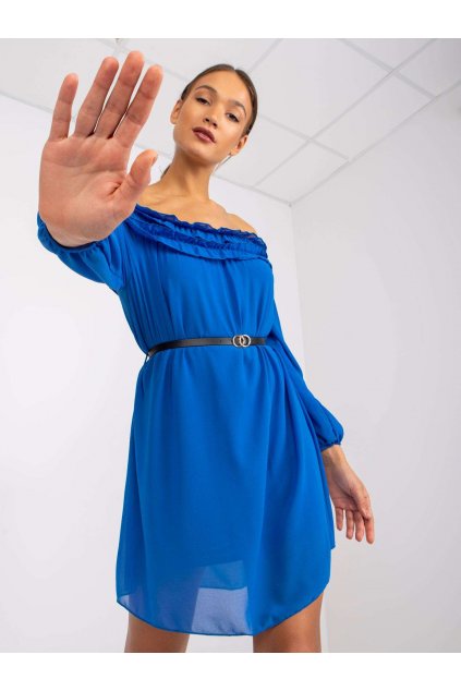 Dámske tmavo-modre šaty španielského strihu kód produktu 15- TemU - 1-DHJ-SK-6831.36