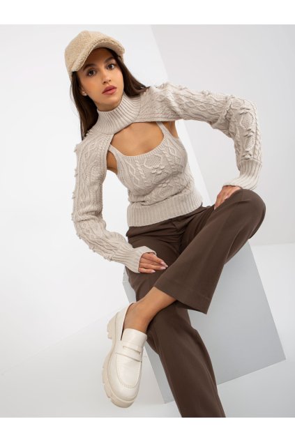 Dámske Komplet farba Svetlo-béžová kód EM-KMPL-1078-01.59P