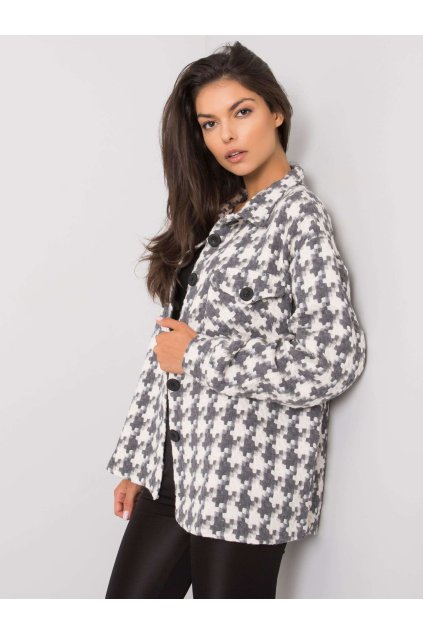 Dámske Košeľa farba Bielo-sivá kód EM-KS-178.34