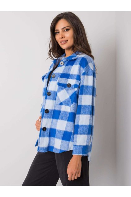 Dámske Košeľa farba Bielo-svetlomodrá kód EM-KS-2856-1.21P