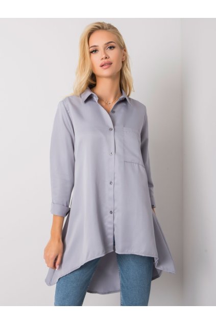 Dámske Košeľa farba Sivá kód EM-KS-556-1.11