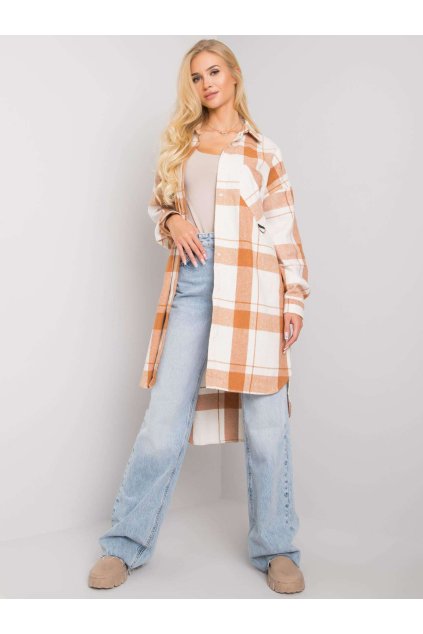 Dámske Košeľa farba Hnedá camel kód EM-KS-604.67P