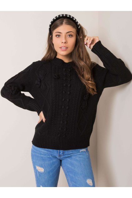 Dámsky sveter farba Čierna kód EM-SW-PL5375.26