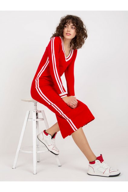 Dámske červene šaty športove kód produktu 15- TemU - 1-FA-SK-8297.18P