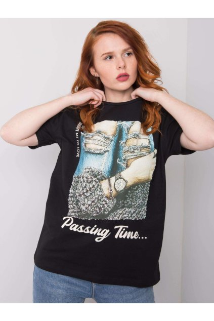 Dámske s aplikáciou farba čierna kód HB-TS-3047.33P