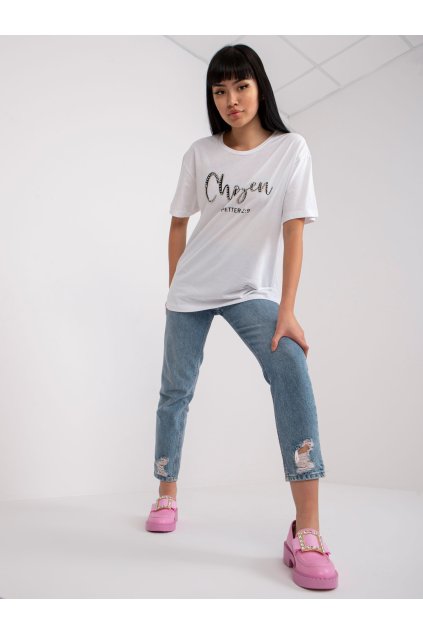 Dámske s aplikáciou farba biela kód HB-TS-3074.22