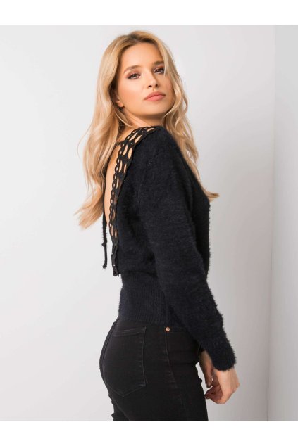 Dámsky sveter farba Čierna kód HM-SW-G172.14