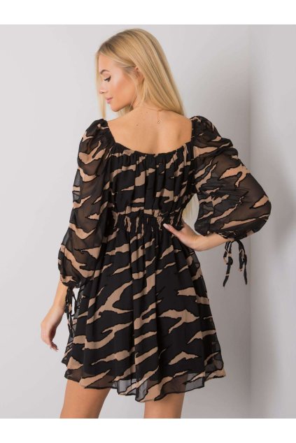 Dámske čierno-béžove šaty španielského strihu kód produktu LC-SK-22K-3040.19P