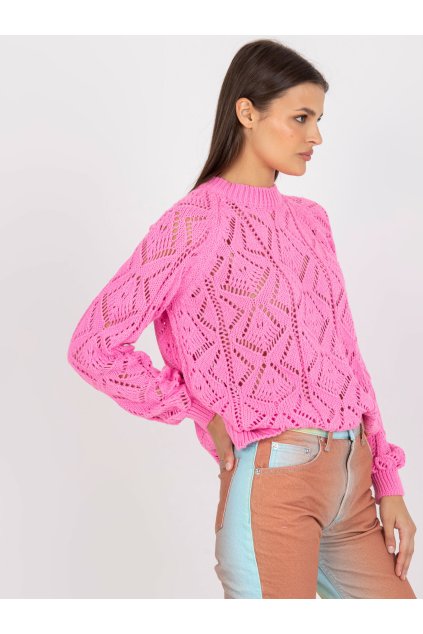 Dámsky sveter farba Ružová kód LC-SW-0254.64