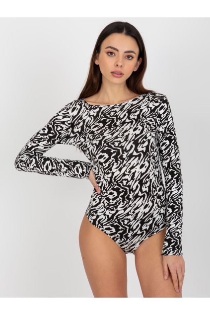 Dámske body bielo-čierna LK-BO-509199-1.42P