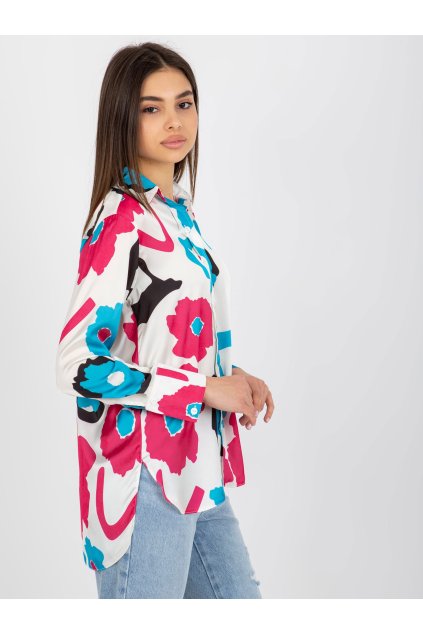 Dámske Košeľa farba Fuksiovo-ružová kód LK-KS-509016.06